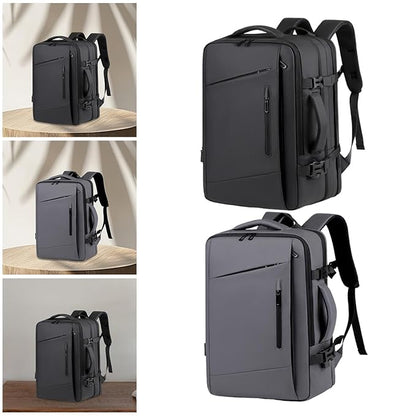 Premium Travel Laptop Backpack 15.6" – Large Capacity Business Office Bag (Black)