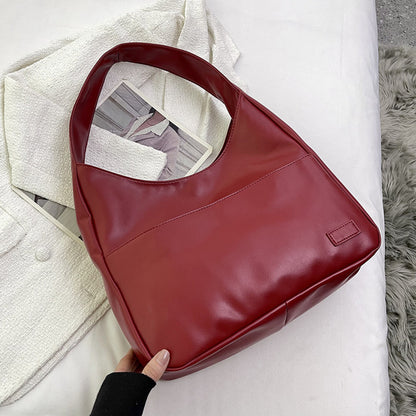 New Style Large-Capacity Retro Shoulder Bag Casual (Brown)
