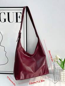 New Style Large-Capacity Retro Shoulder Bag Casual (Brown)