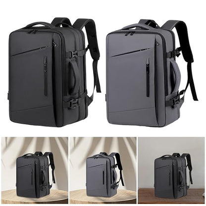 Premium Travel Laptop Backpack 15.6" – Large Capacity Business Office Bag (Black)