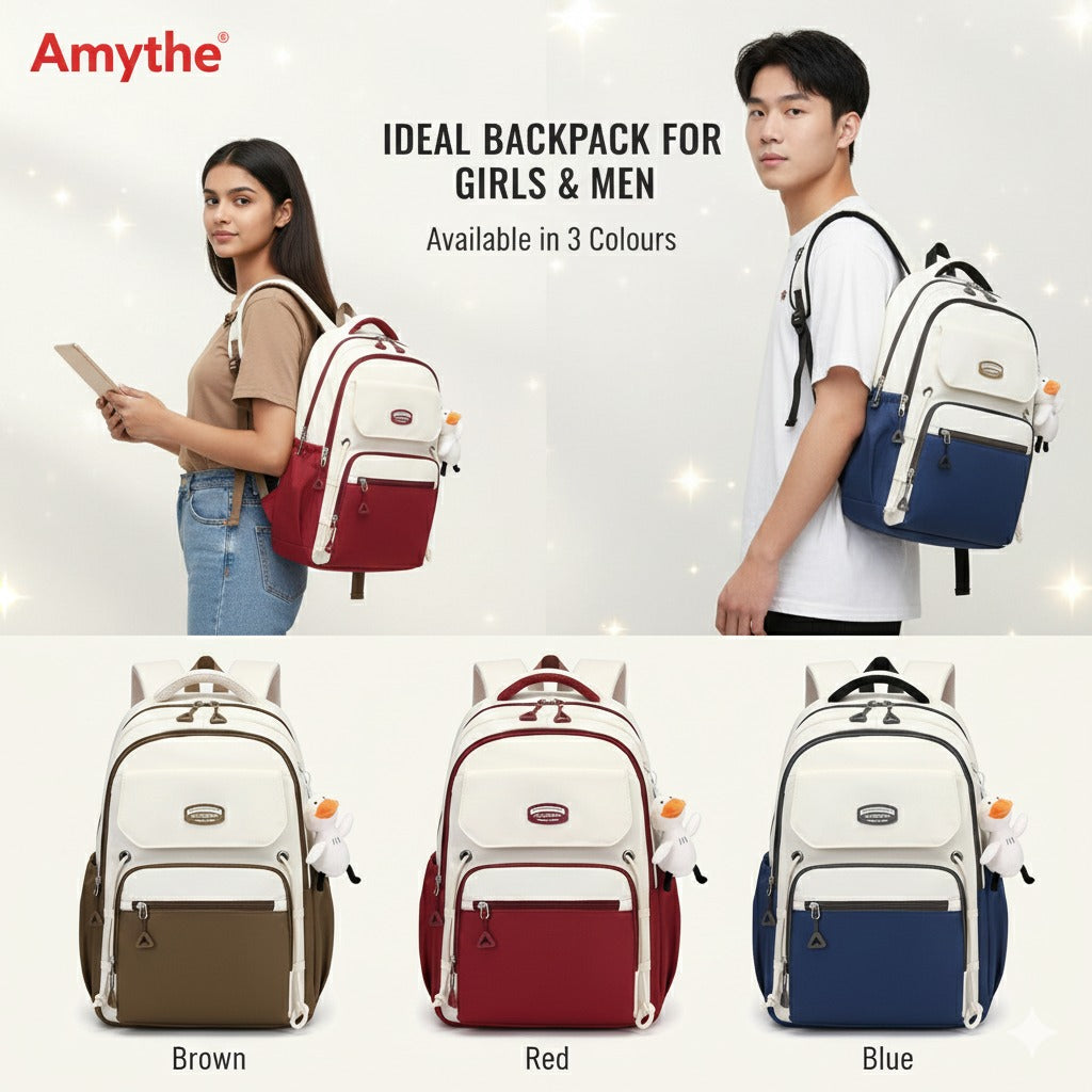 Waterproof with stain-resistant school backpacks (Deep Blue)