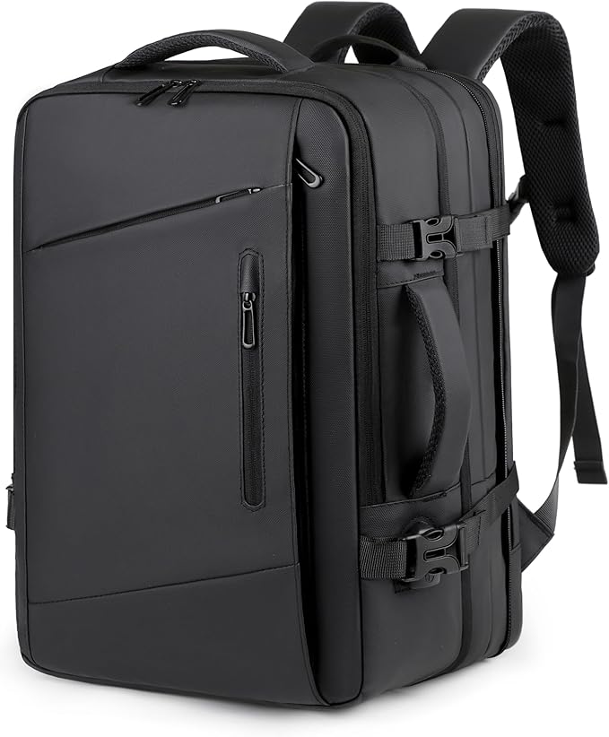 Premium Travel Laptop Backpack 15.6" – Large Capacity Business Office Bag (Black)
