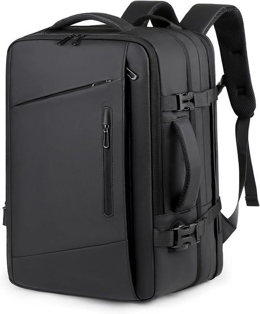 Premium Travel Laptop Backpack 15.6" – Large Capacity Business Office Bag (Black)