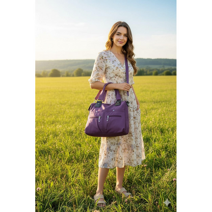 Large capacity Shoulder & HandBag bag (Purple)