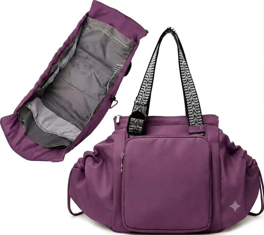 Women Travel Work Multi Pocket Daypack (Purple)