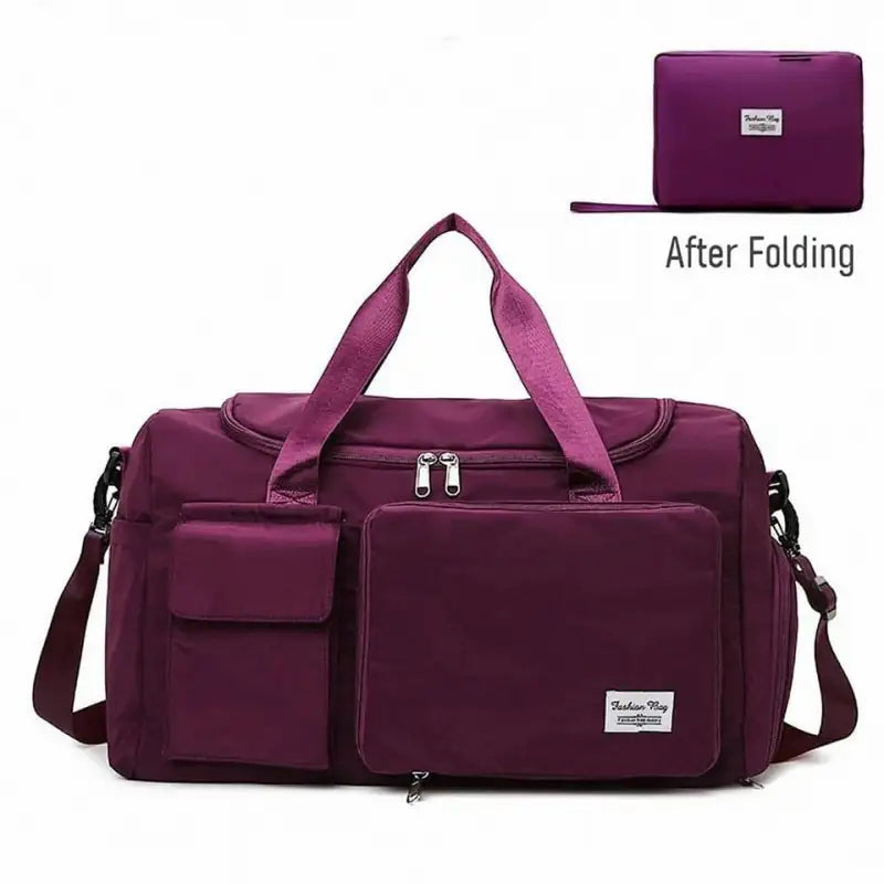 Fashionable Large Capacity Travel Bag (purple)