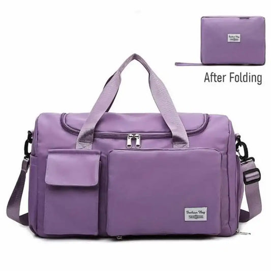 Fashionable Large Capacity Travel Bag (Light purple)