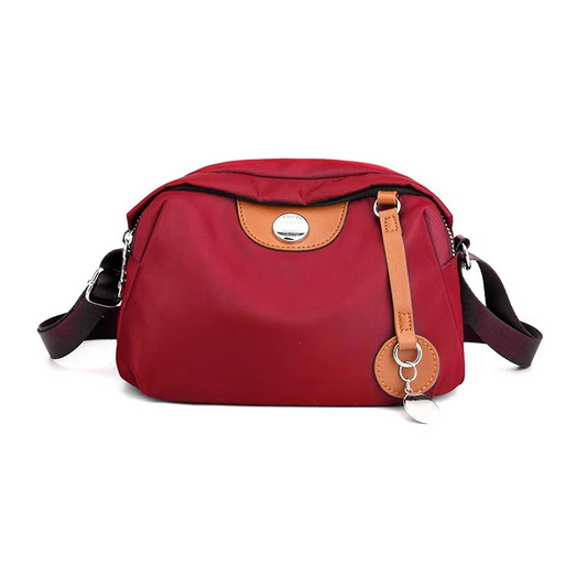 Gelory Casual Travel Waterproof Messenger Bag Trendy(Red)