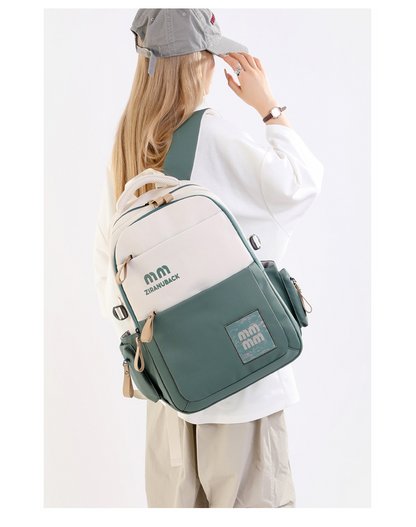 Cute Large School Backpack (Green)