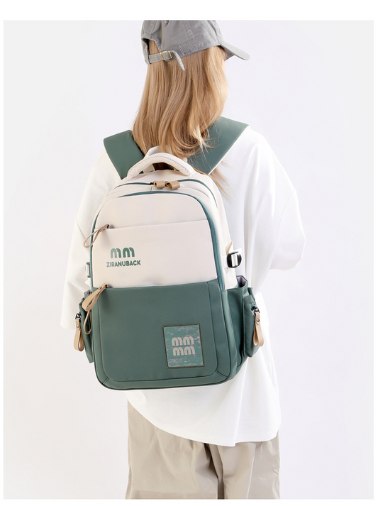 Cute Large School Backpack (Green)