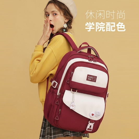 Waterproof Children Premium School Bag (Red)