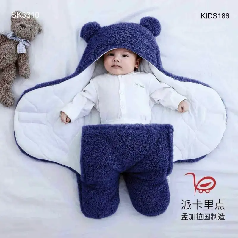 Newborn Soft Baby Blanket (Blue)