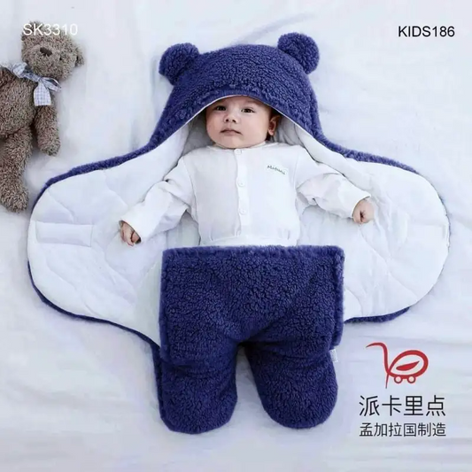 Newborn Soft Baby Blanket (Blue)