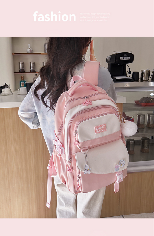 Waterproof Children Premium School Bag (Pink)