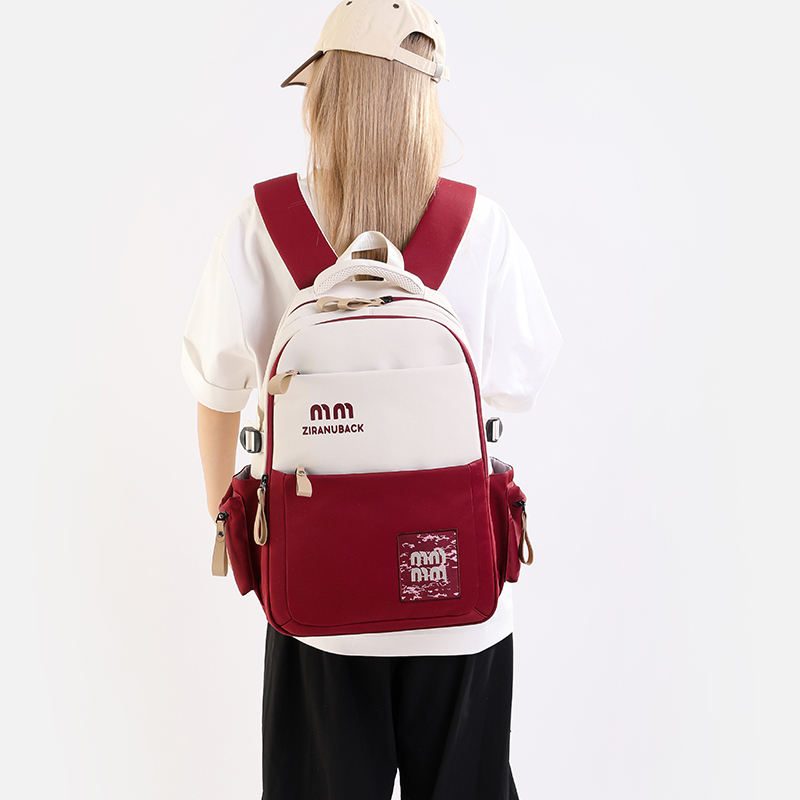 Cute Large School Backpack (Red)