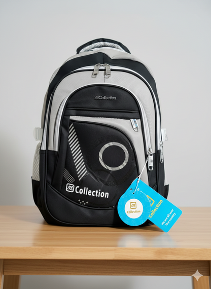 Collection Brand Waterproof School Bag  (Black)