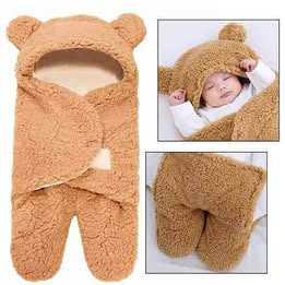 Newborn Soft Baby Blanket (Brown)