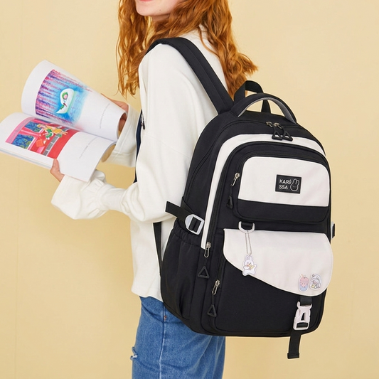 Waterproof Children Premium School Bag (Black)