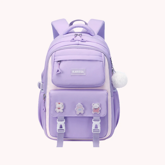 Kids Backpack School Bags Waterproof (purple)