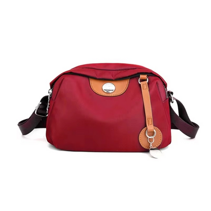 Gelory Casual Travel Waterproof Messenger Bag Trendy(Red)