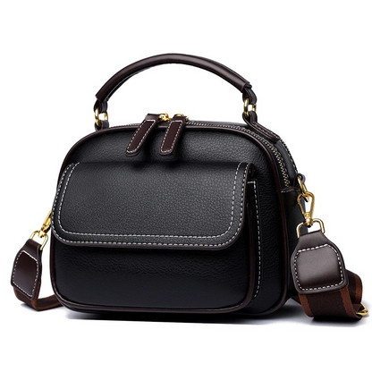 Women Handbag soft small Shoulder bag (black)