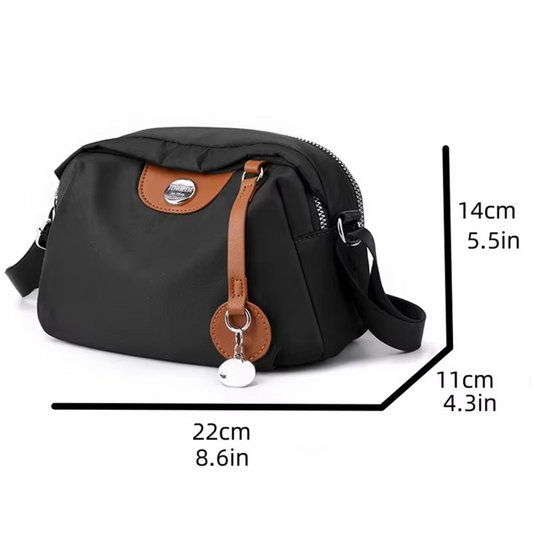 Gelory Casual Travel Waterproof Messenger Bag Trendy(Purple)