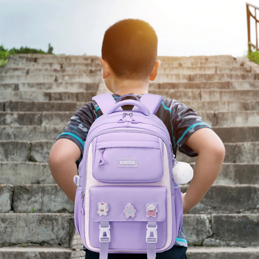 Kids Backpack Children School Bags Waterproof School Book Bag (purple)