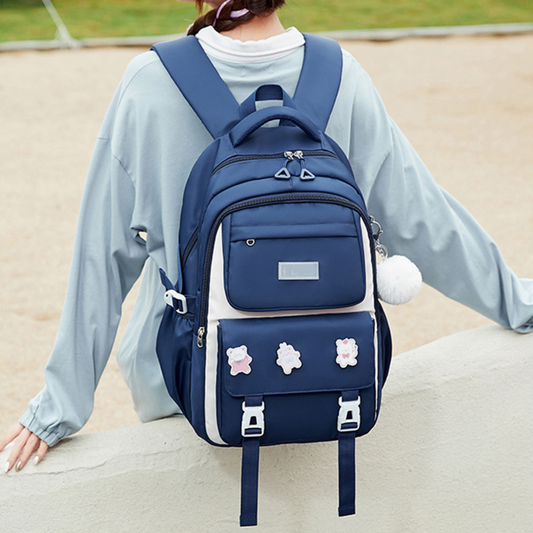 Kids Backpack Children School Bags Waterproof School Book Bag (Blue)