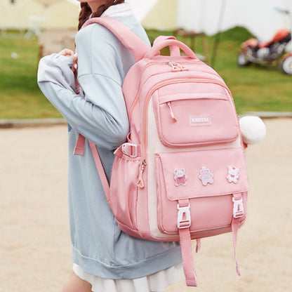 Kids Backpack Children School Bags Waterproof School Book Bag (pink)