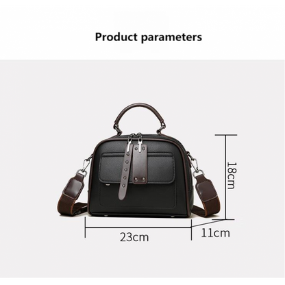 Genuine Soft Leather Handbag (Coffee)