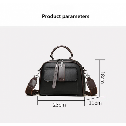 Genuine Soft Leather Handbag (Brown)