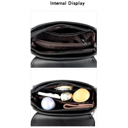High Quality pu Leather Kangaroo Handbag (Black)