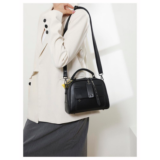 Genuine Soft Leather Handbag (White)