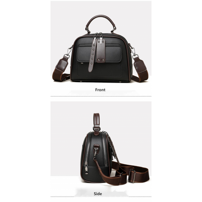 Genuine Soft Leather Handbag (Coffee)