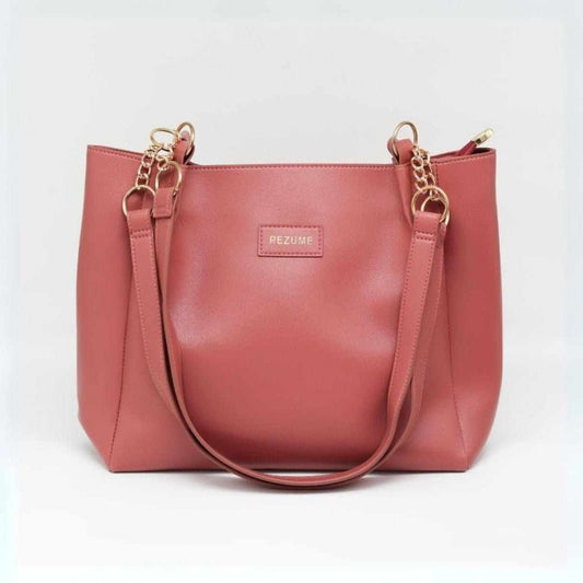 Women PU Leather Handbags (Pink)