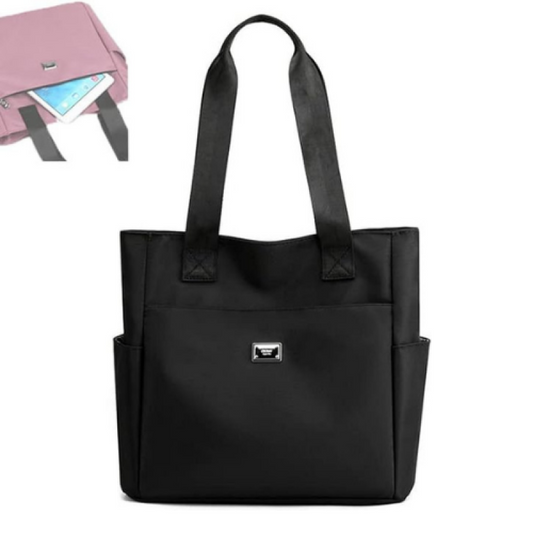 Women Shopping Shoulder Bag (Black)