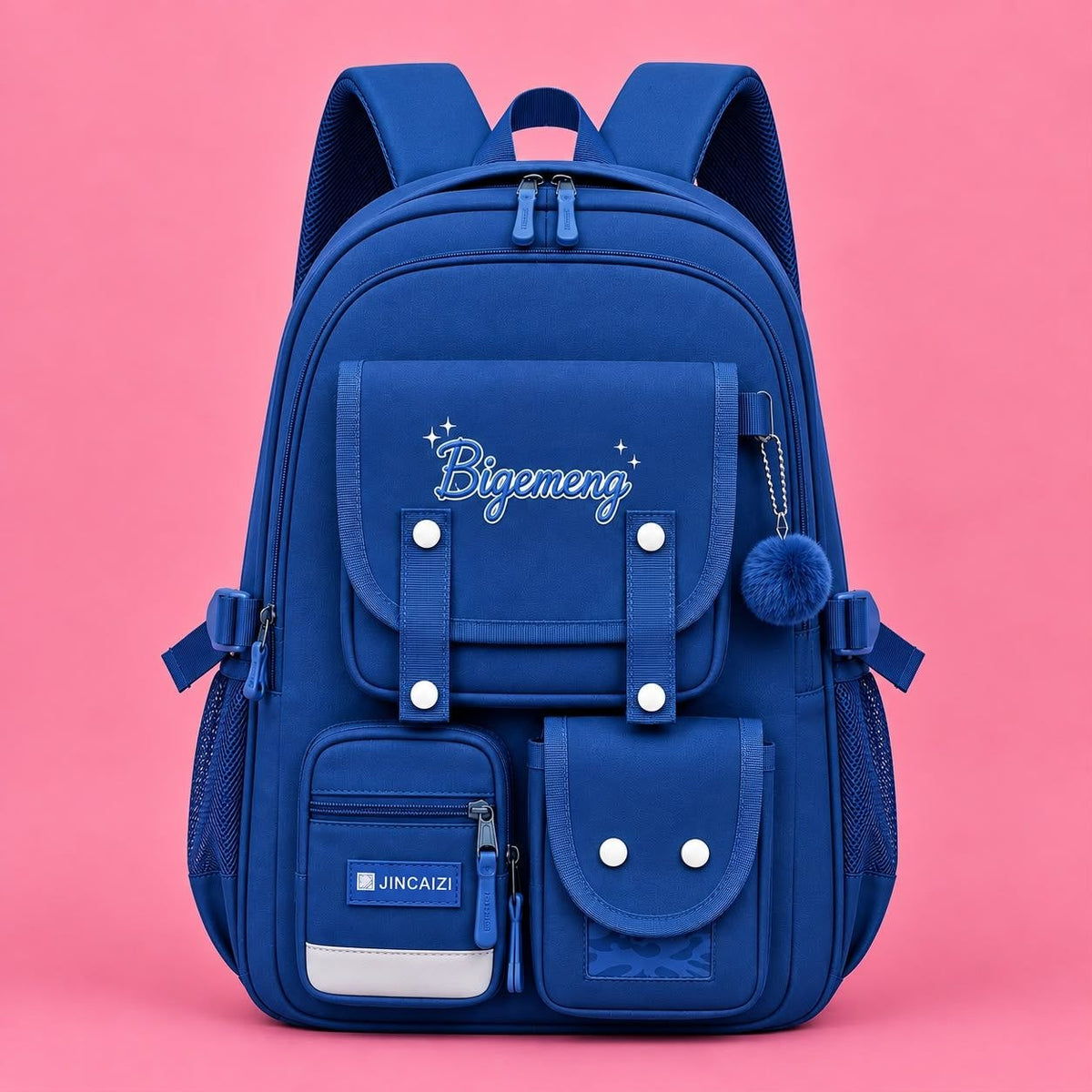 Student School Bag For High School & Primary School (Deep Blue)