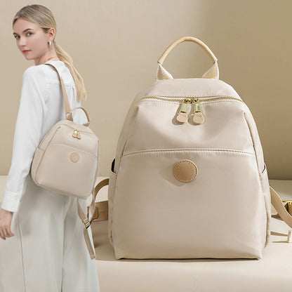 High Quality Soft Nylon Simple Fashion Backpacks (White)