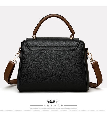 High Quality pu Leather Kangaroo2 Handbag (Black)
